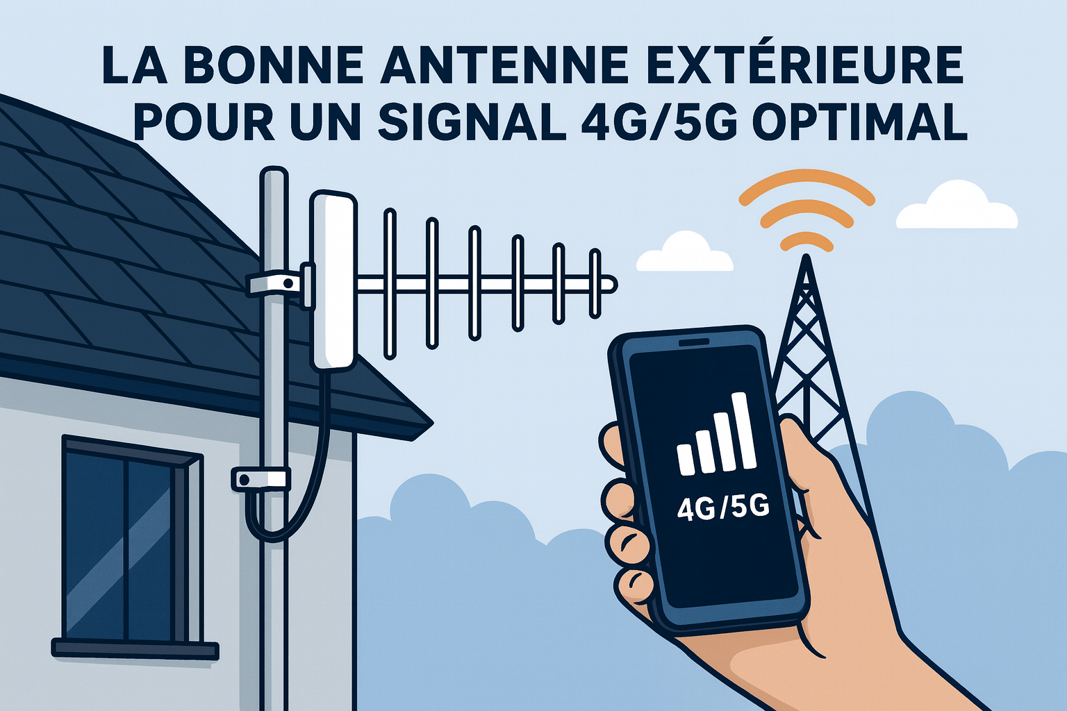 La bonne antenne extérieure pour un signal 4G/5G optimal
