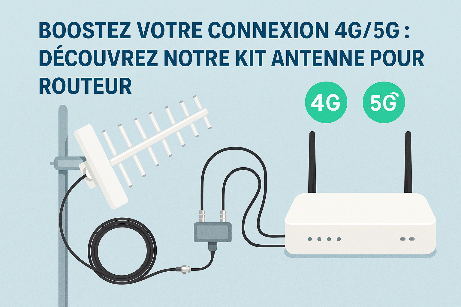 Boostez votre connexion 4G/5G : Découvrez notre kit antenne pour routeur