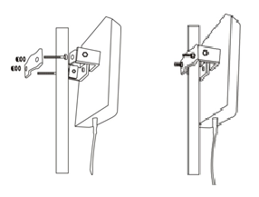Comment fixer l'antenne panneau extérieure
