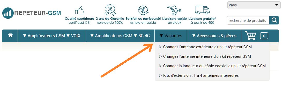 Personnalisez votre kit amplificateur 4G GSM